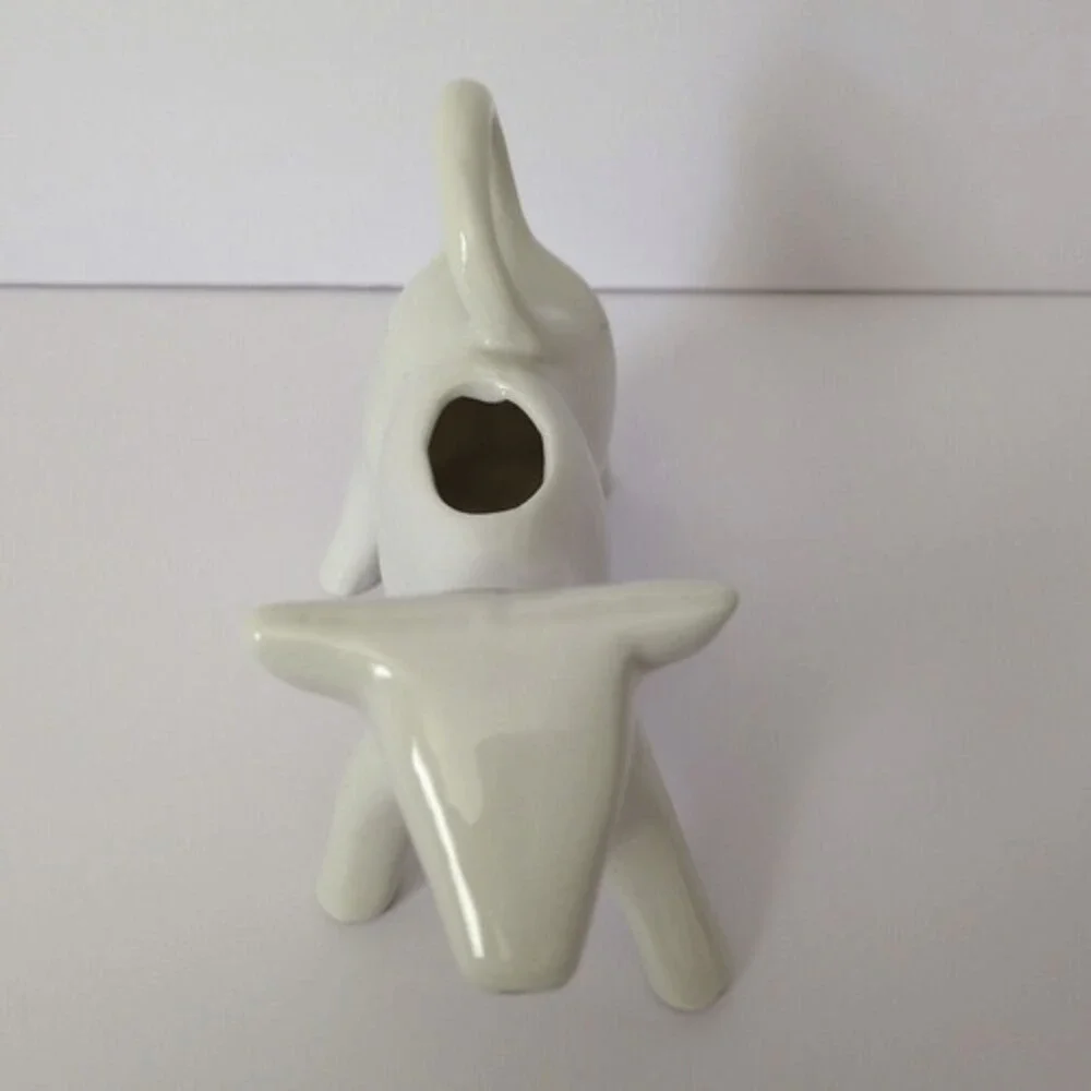Porcelain‎ Cow Creamer White 4 oz Pitcher